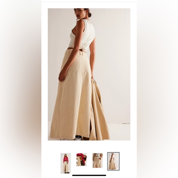Free People Come as you are cord maxi skirt - Picture 3 of 6